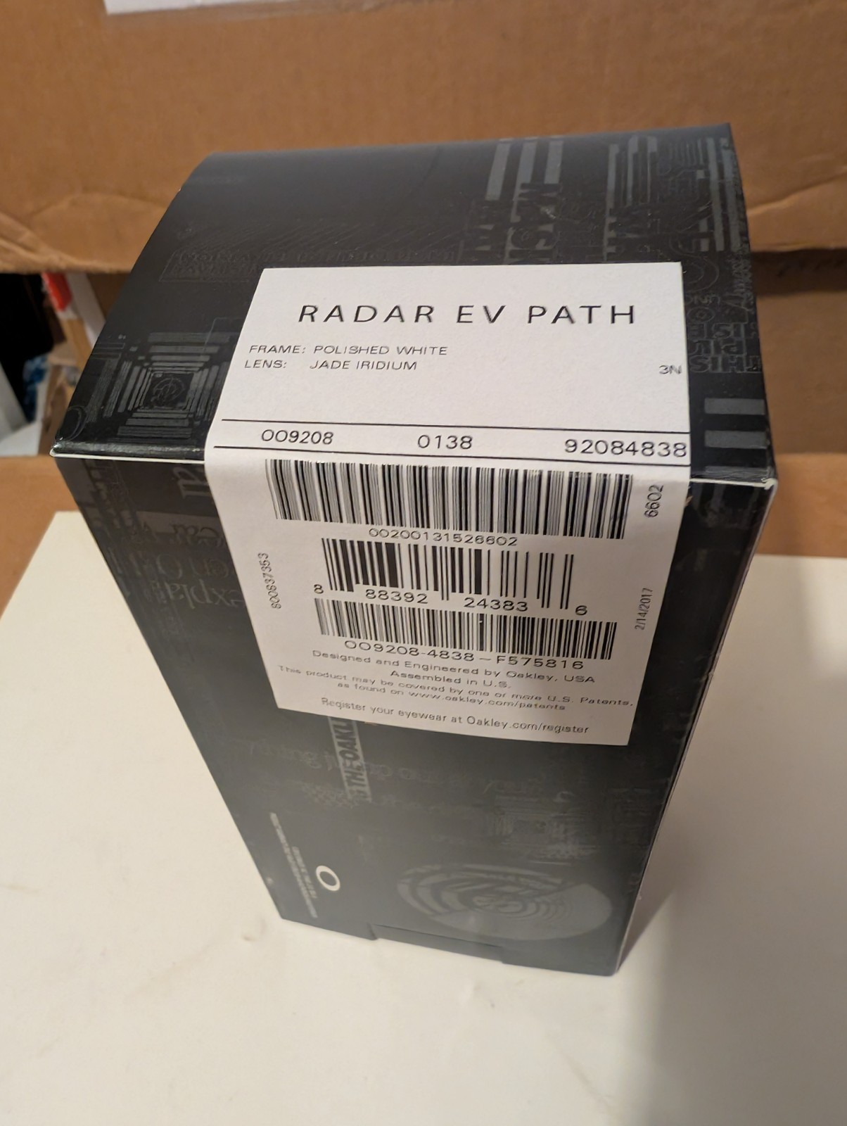 NEW Oakley – RADAR EV PATH – Polished White / Jade Iridium, OO9208-48