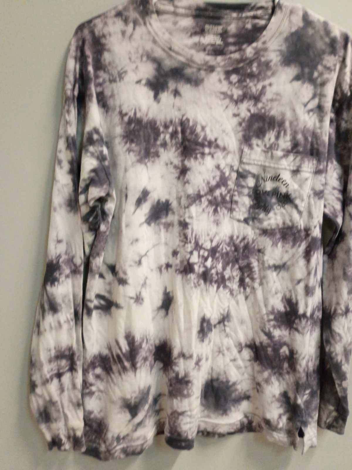 Victoria’s Secret PINK Multi Color Tye Dye Long Sleeve Shirt Size Small