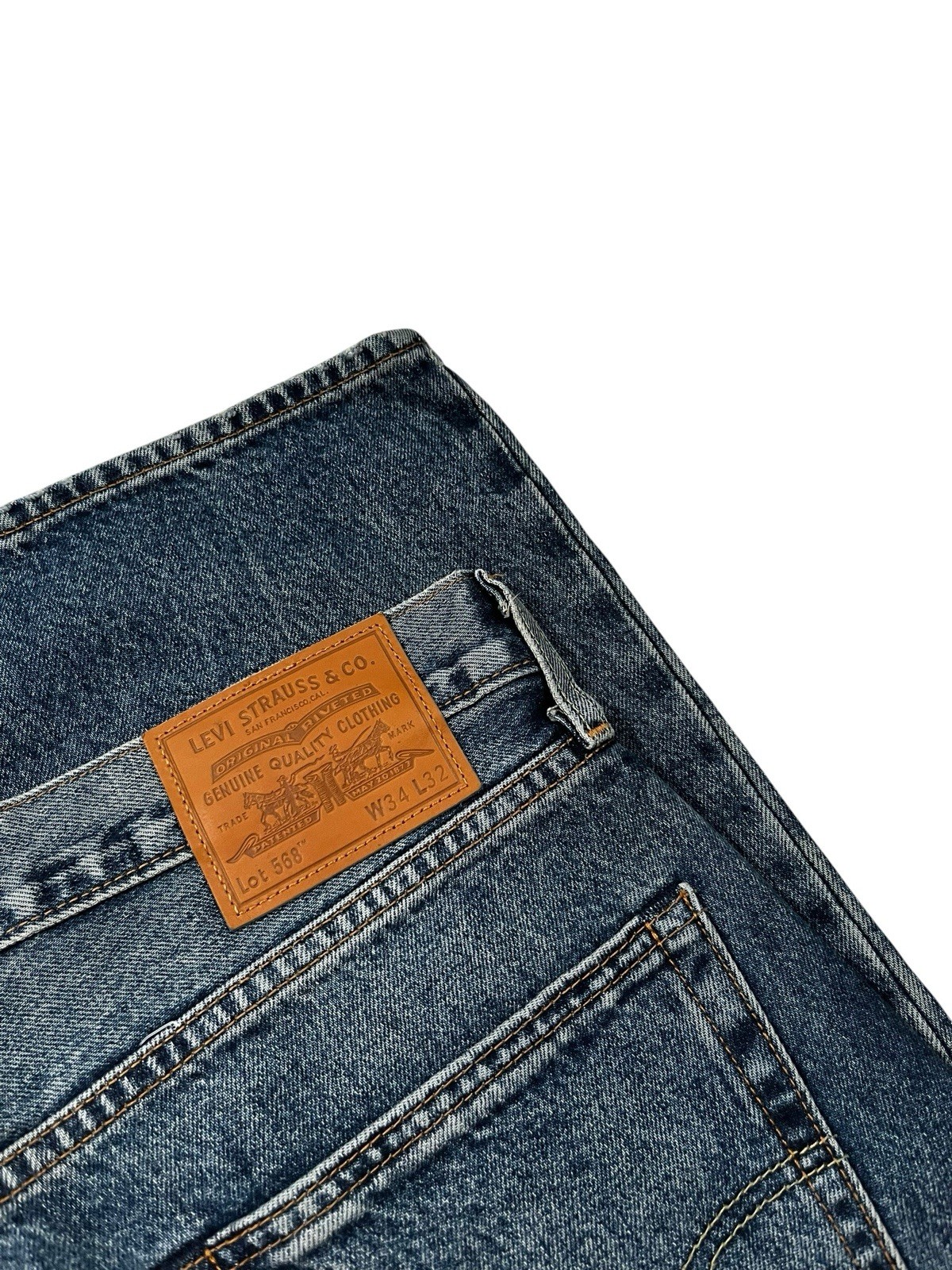 Levi’s 568 Loose Straight Big E Premium Jeans Men’s 34(36) x 32(31.5)