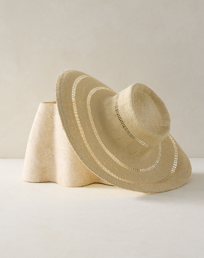 Talbots Straw Perforated Sun Hat