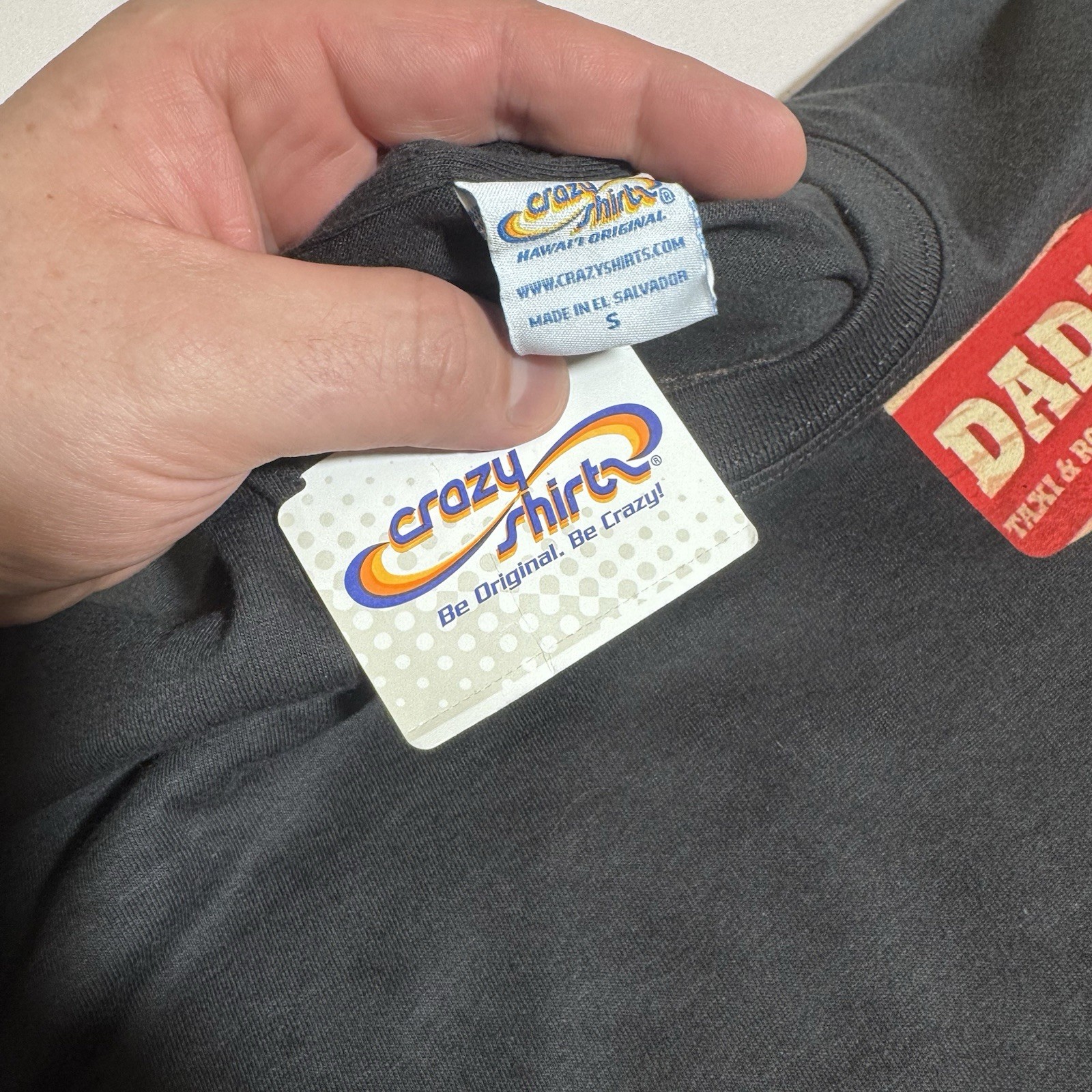 Crazy Shirts Graphic T, NWT, DAD’S, 100% Combed Cotton, Black, Female/Youth, S/M