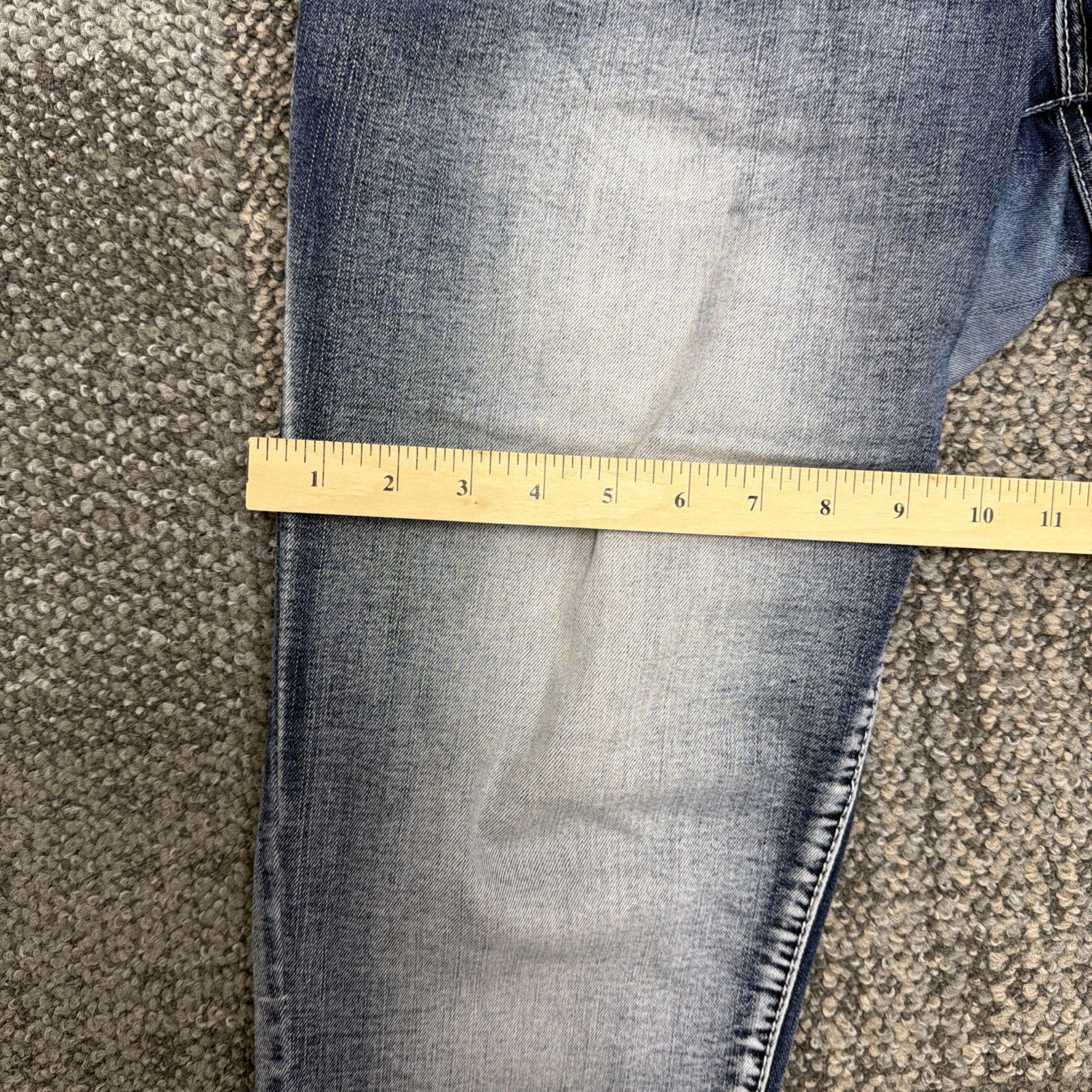 Amethyst Jeans Womens Size 16 Blue Taper Stretch Denim Embroidered Pockets