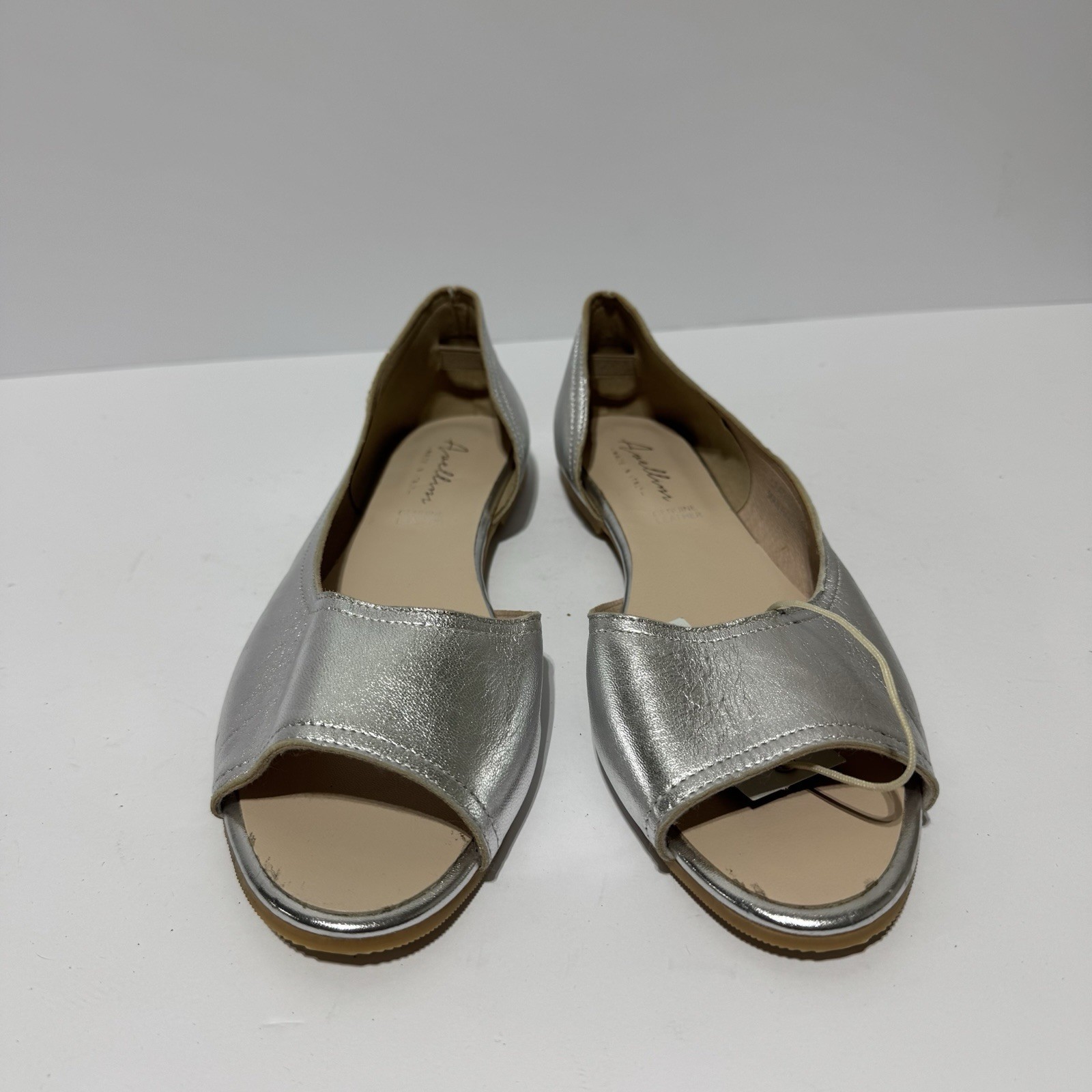 Avellini Womens Flats Silver Size EU39 M US8
