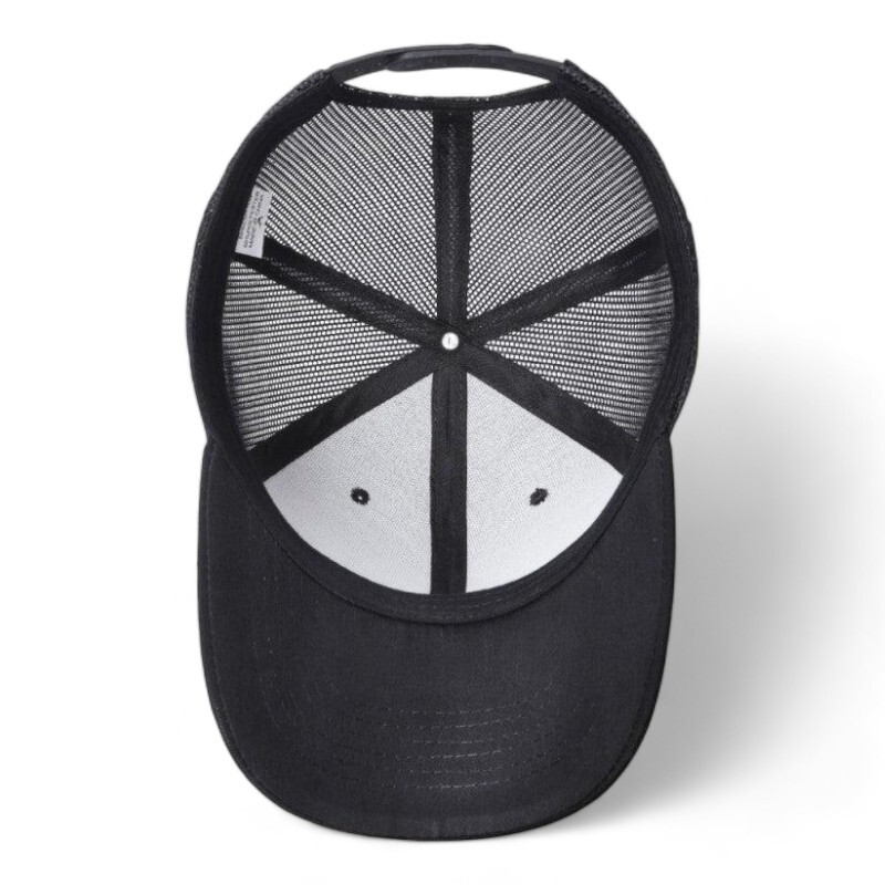 Baseball Cap Cotton Trucker Mesh Hat Snapback Adjustable for Men Women Solid