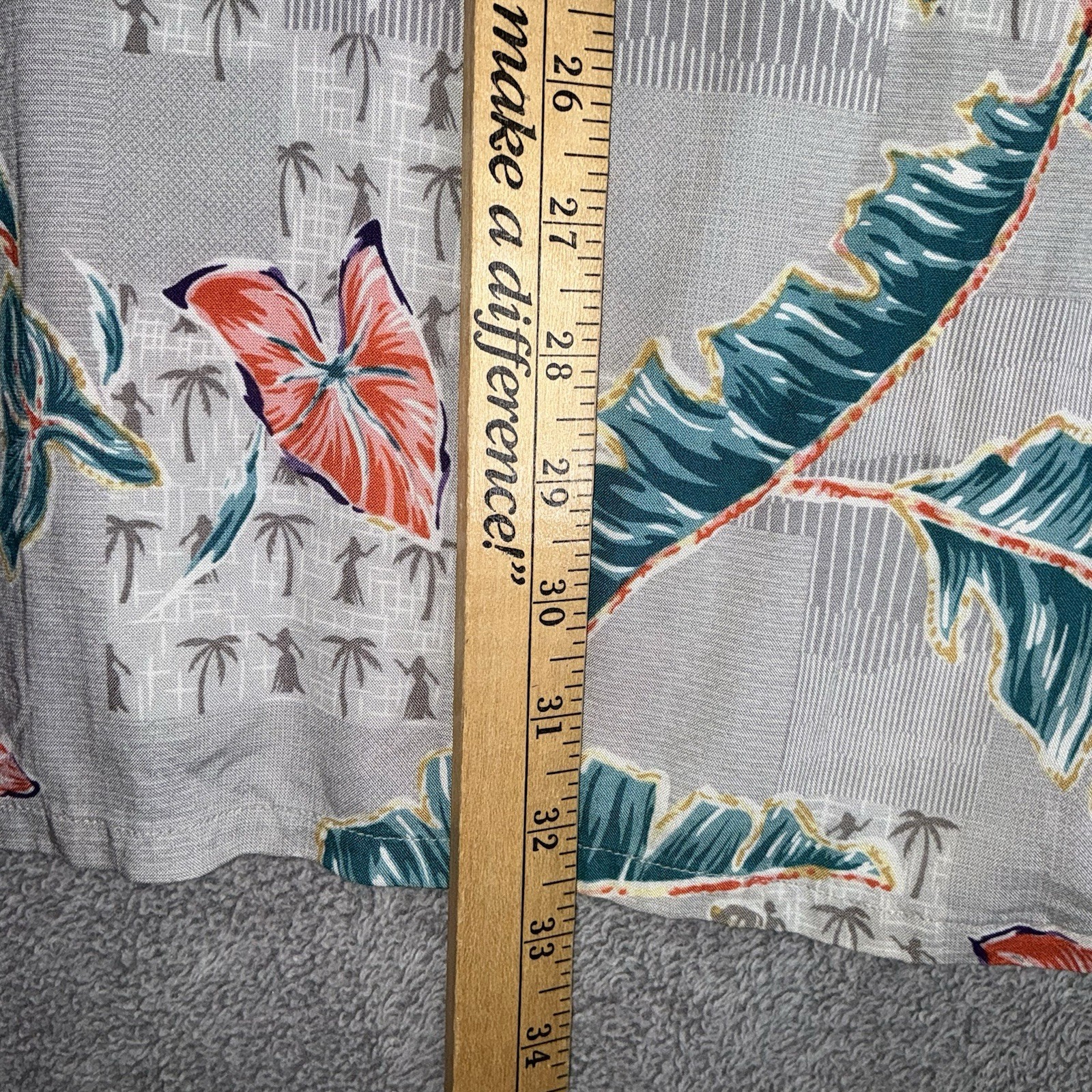 Windham Pointe 100% Rayon Black w Tropical Floral Print Mens XL Hawaiian Style