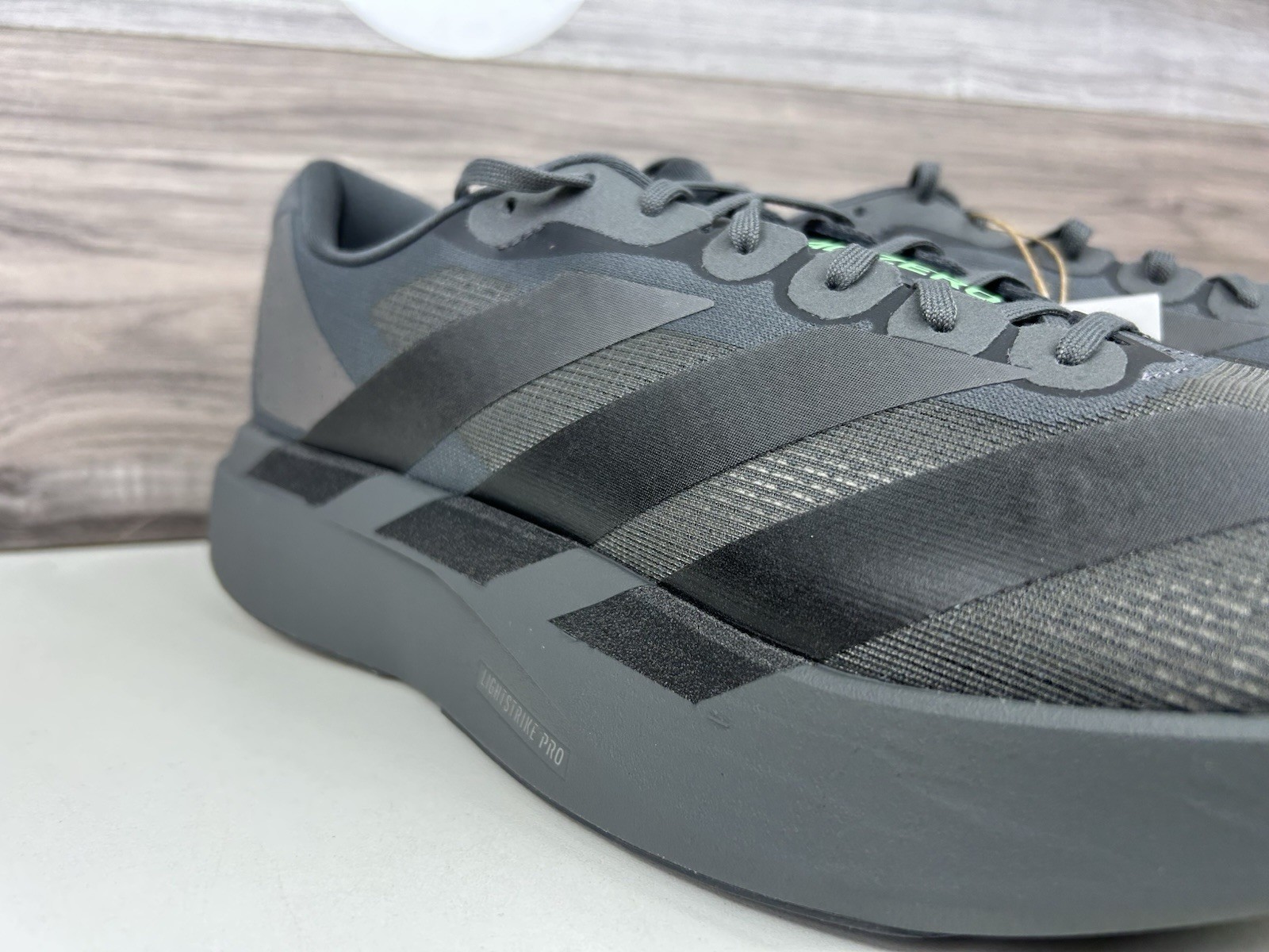 *Adidas ADIZERO EVO SL Grey Five Black Lime (KJ1364) Authentic Men’s Running