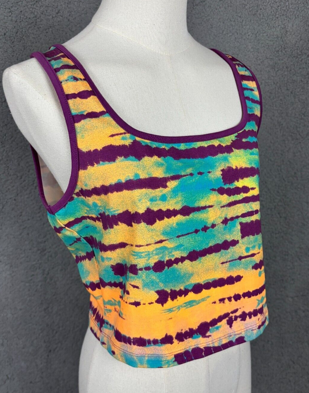 Puma Tie Dye Tank Top 95% Cotton 5% Spandex Large Multicolor New With Tag’s.