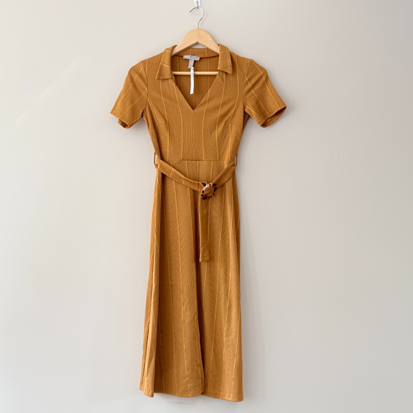 Asos Brown Polyester Elastane Midi Dress NWT