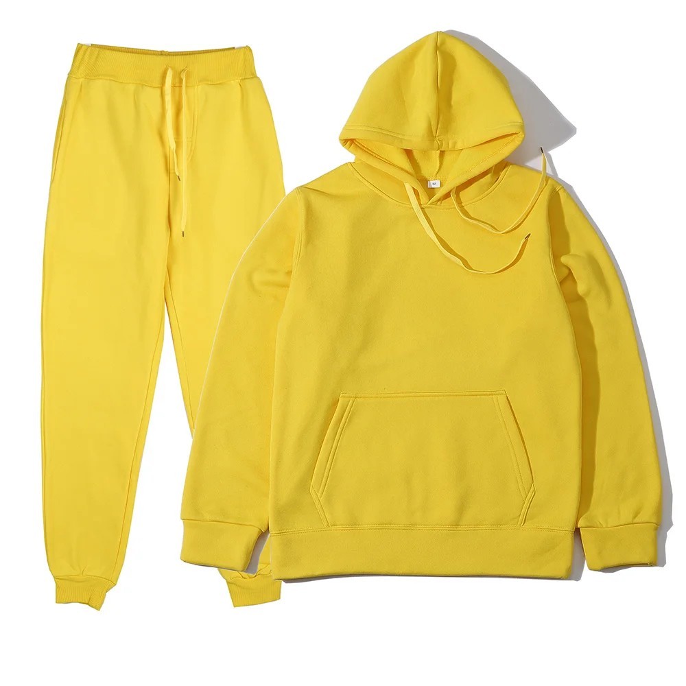 Men’s Hooded Tracksuit Set Hoodie Sweatshirt Jogger Pants Casual Sportswear