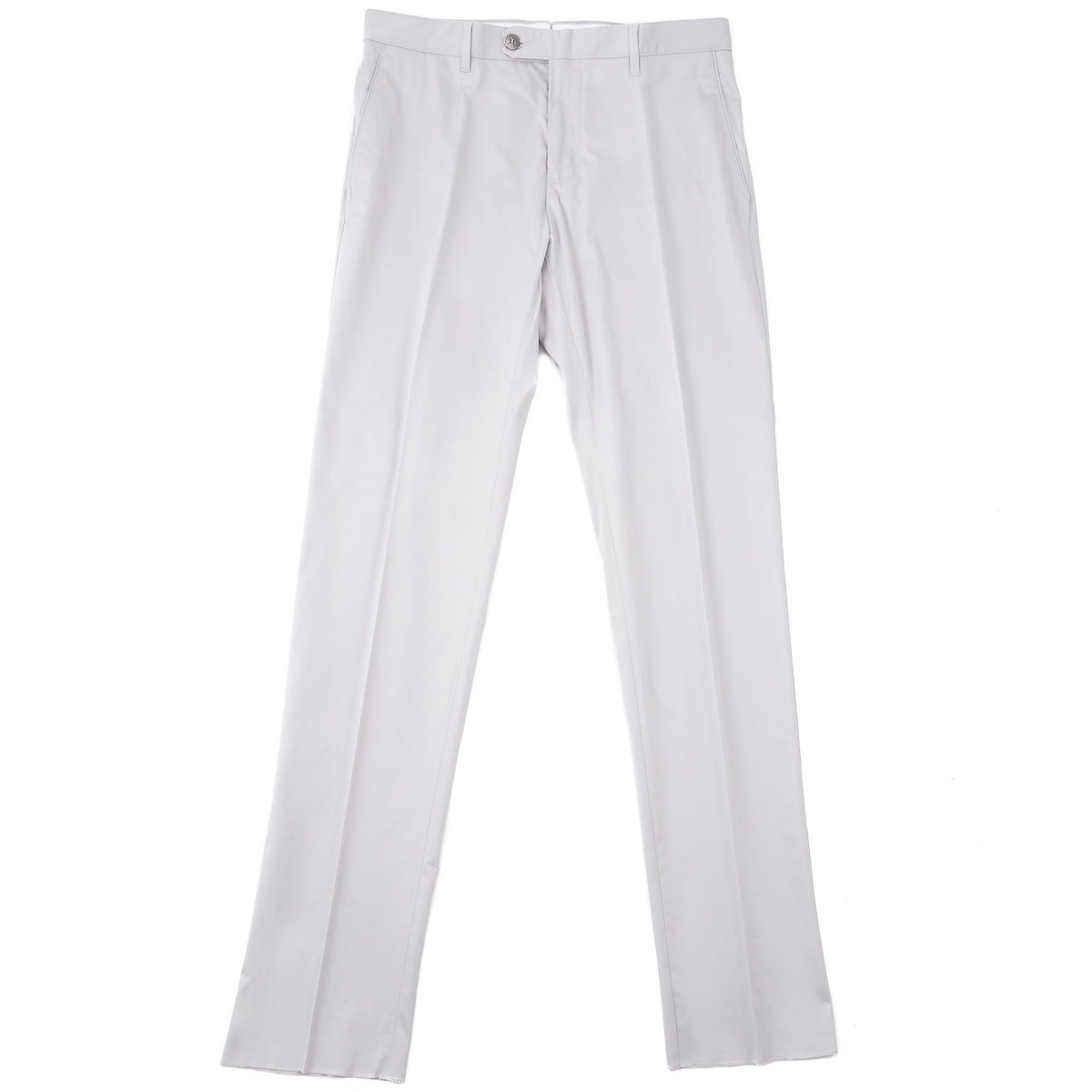 Brett Johnson Gray Lightweight Cotton Flat-Front Chino Pants 38 (Eu 54) NWT