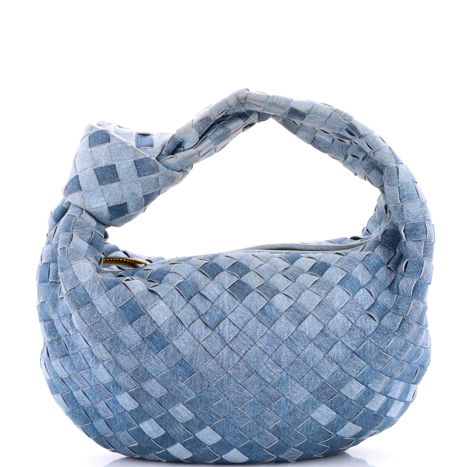 Bottega Veneta BV Jodie Hobo Intrecciato Denim Teen
