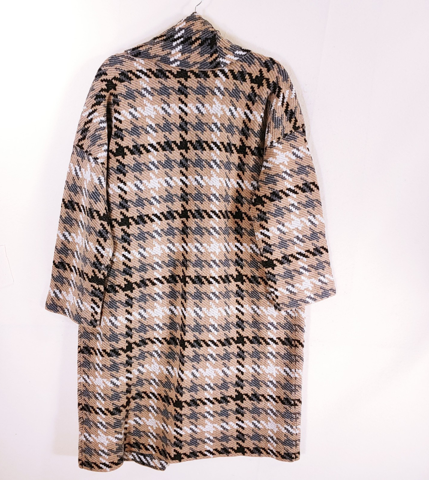 $305 New Lauren Ralph Lauren Long Coat Womens 1X OS Wool Jacket Geometric