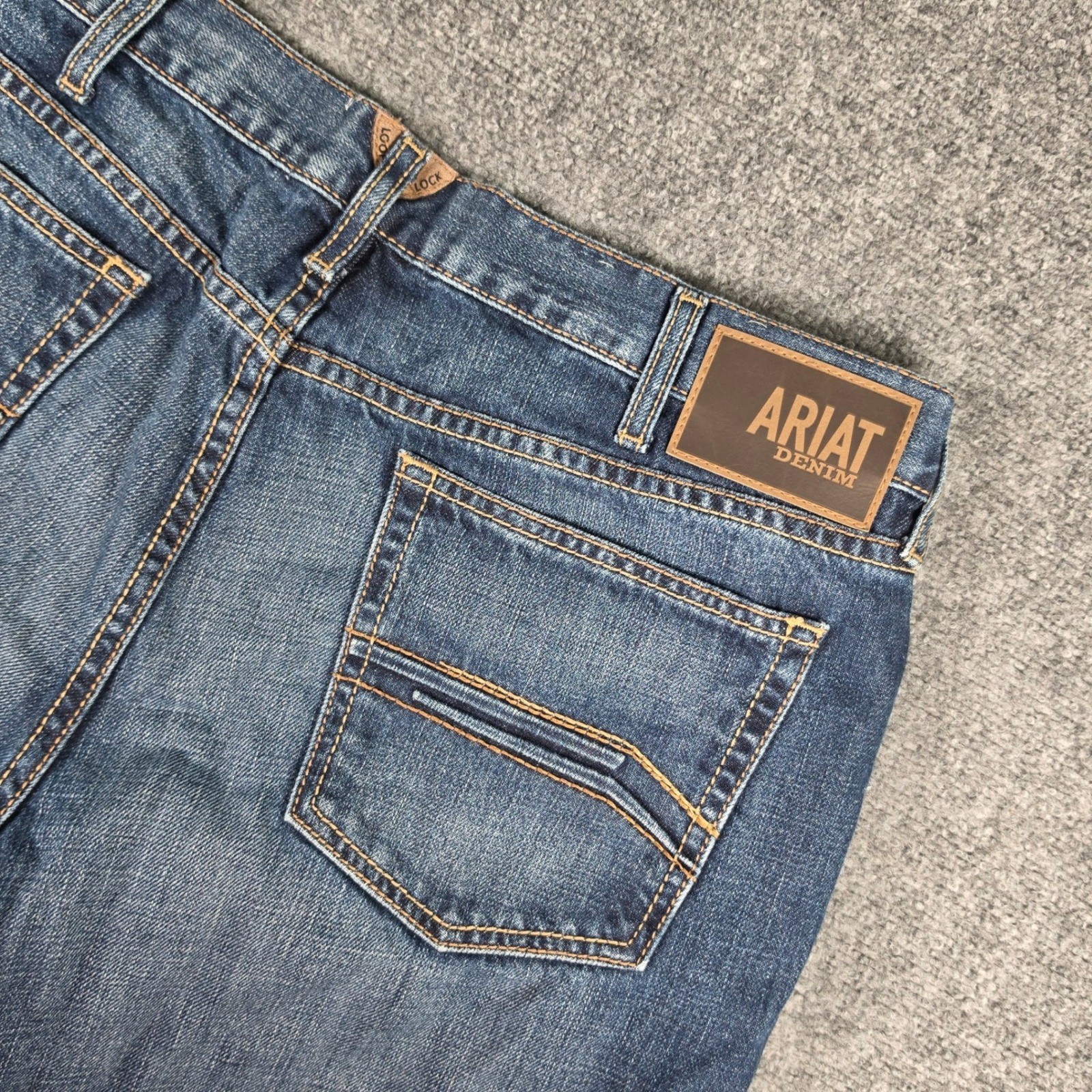 Ariat M2 Marty Boot Cut Jeans Mens 38/32 Blue Relaxed Fit 10047319