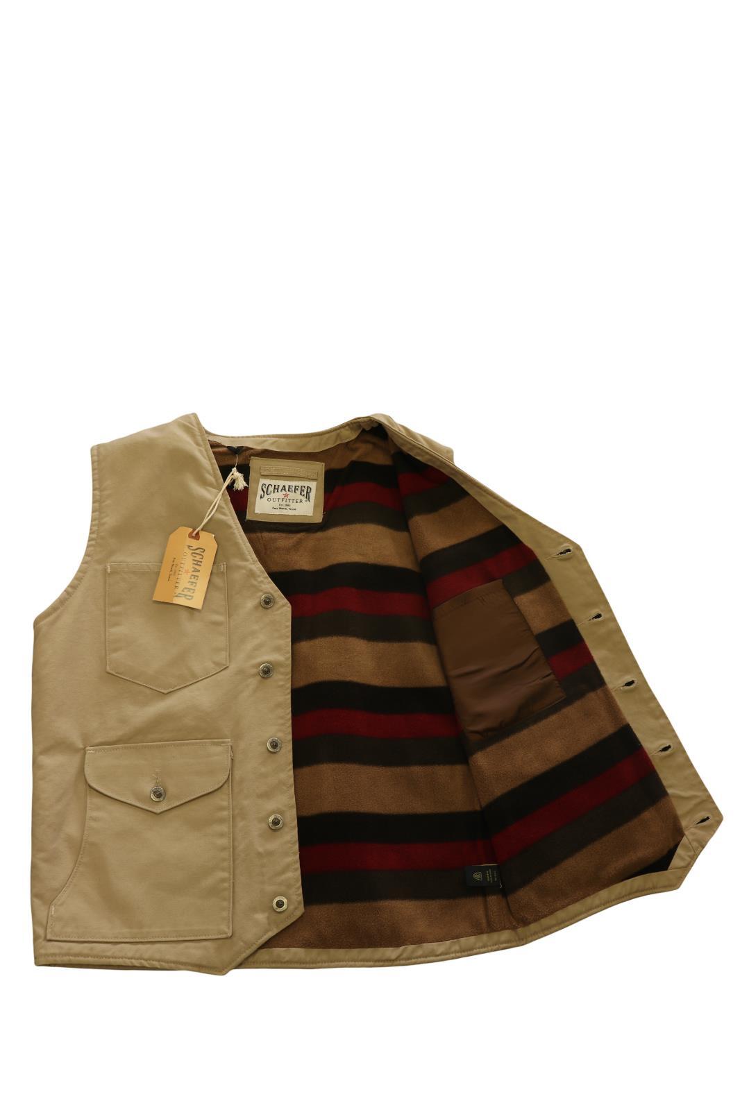 Schaefer Outfitter Men’s Vest Stone Blanket Lined Vintage Mesquite (S01)