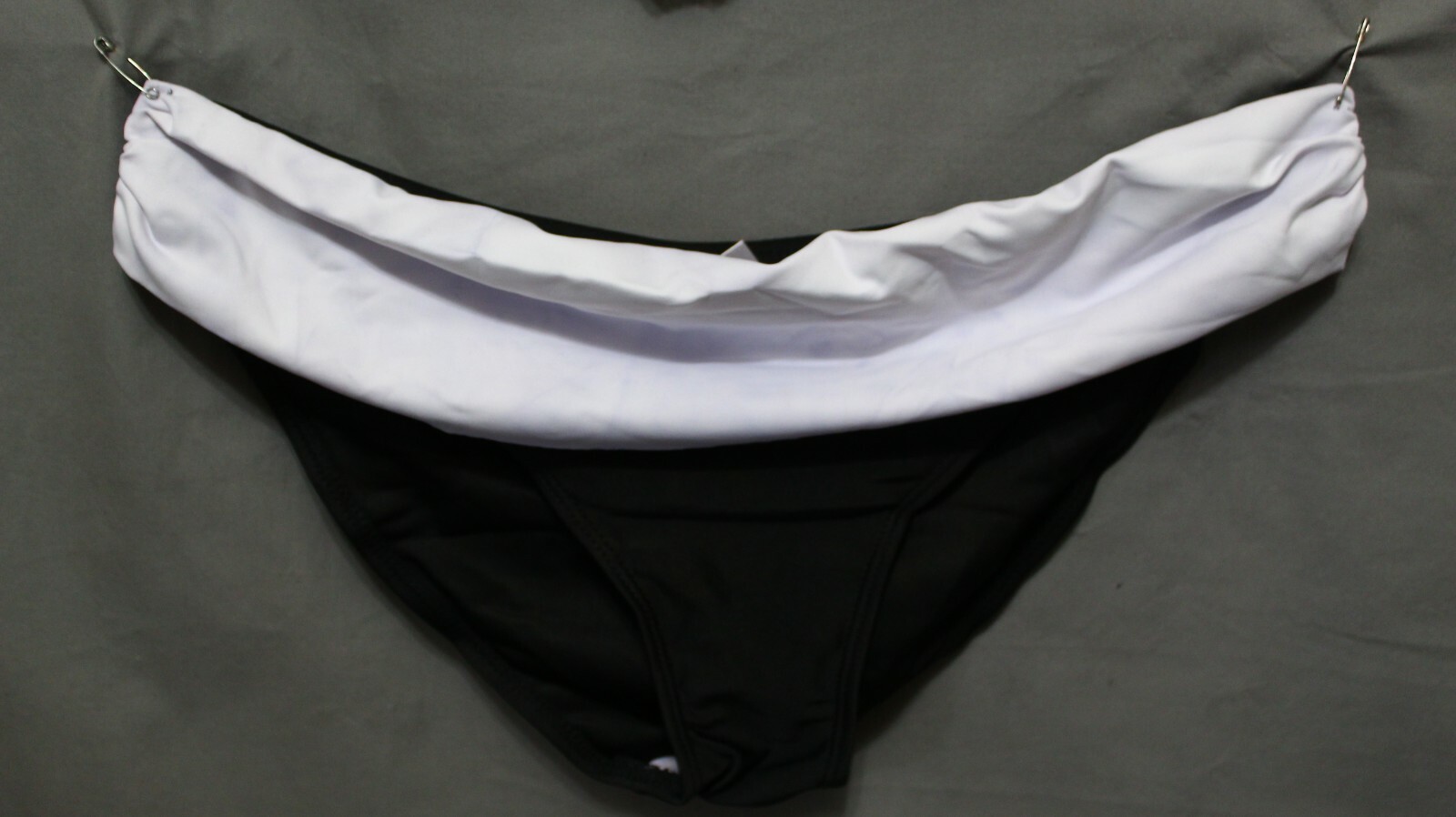ZAFUL BIKINI womens 2 piece 82% Polyamide 18% Elasthane black/white Size XL NEW
