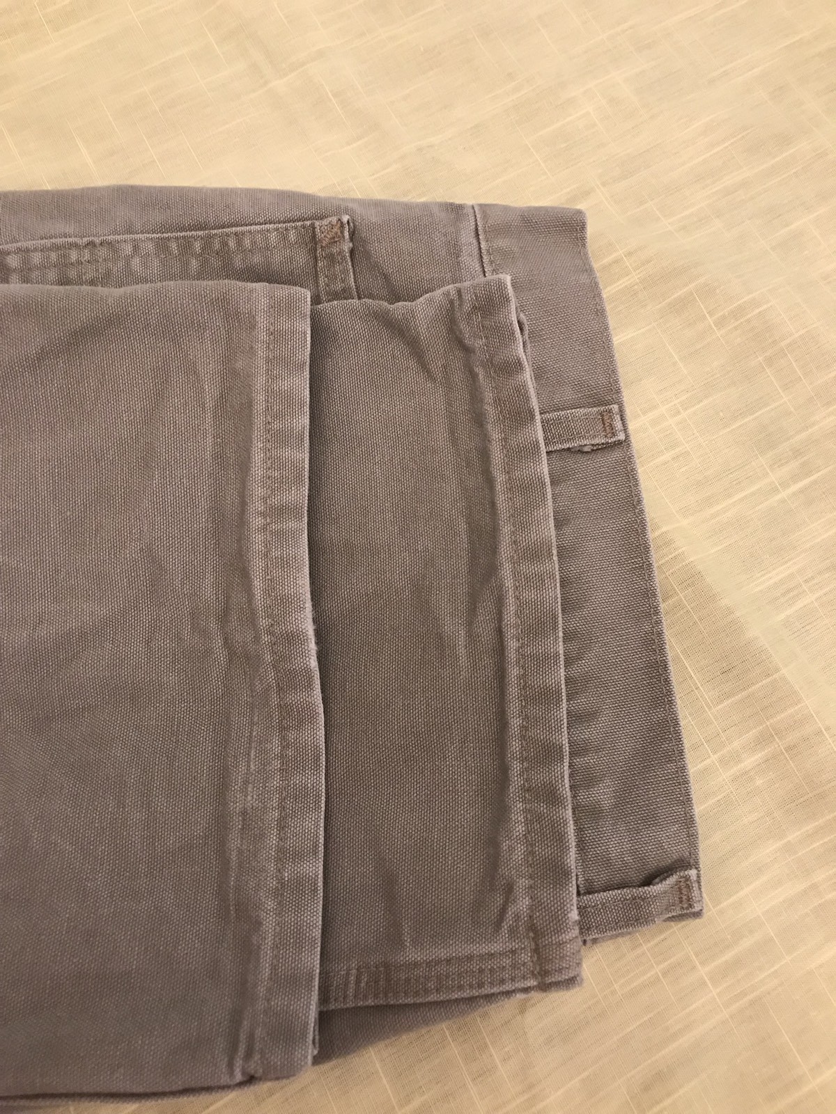 Carhartt B11 DES Desert Duck Cotton Dungaree Work Pants Farm Hammer Loop 38 X 31