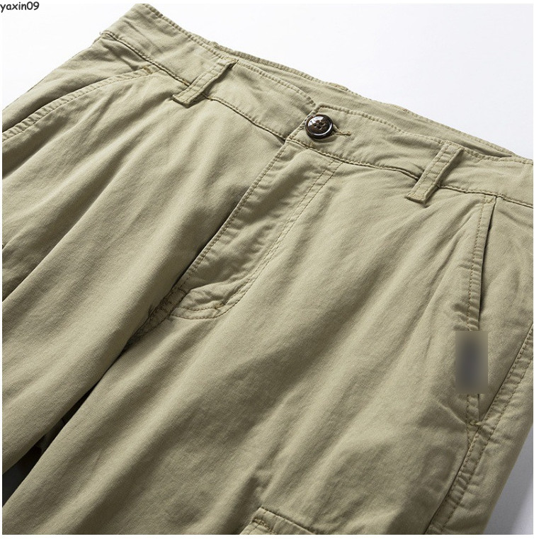 Mens Cargo Jogger Pants Slim Fit Pockets Cotton Pants Long tapered Trousers Gift