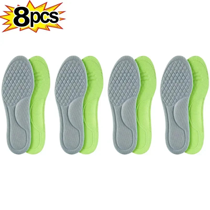 2/6pcs Soft Memory Foam Orthopedic Insoles Deodorizing Insole Shoes Sports Abso
