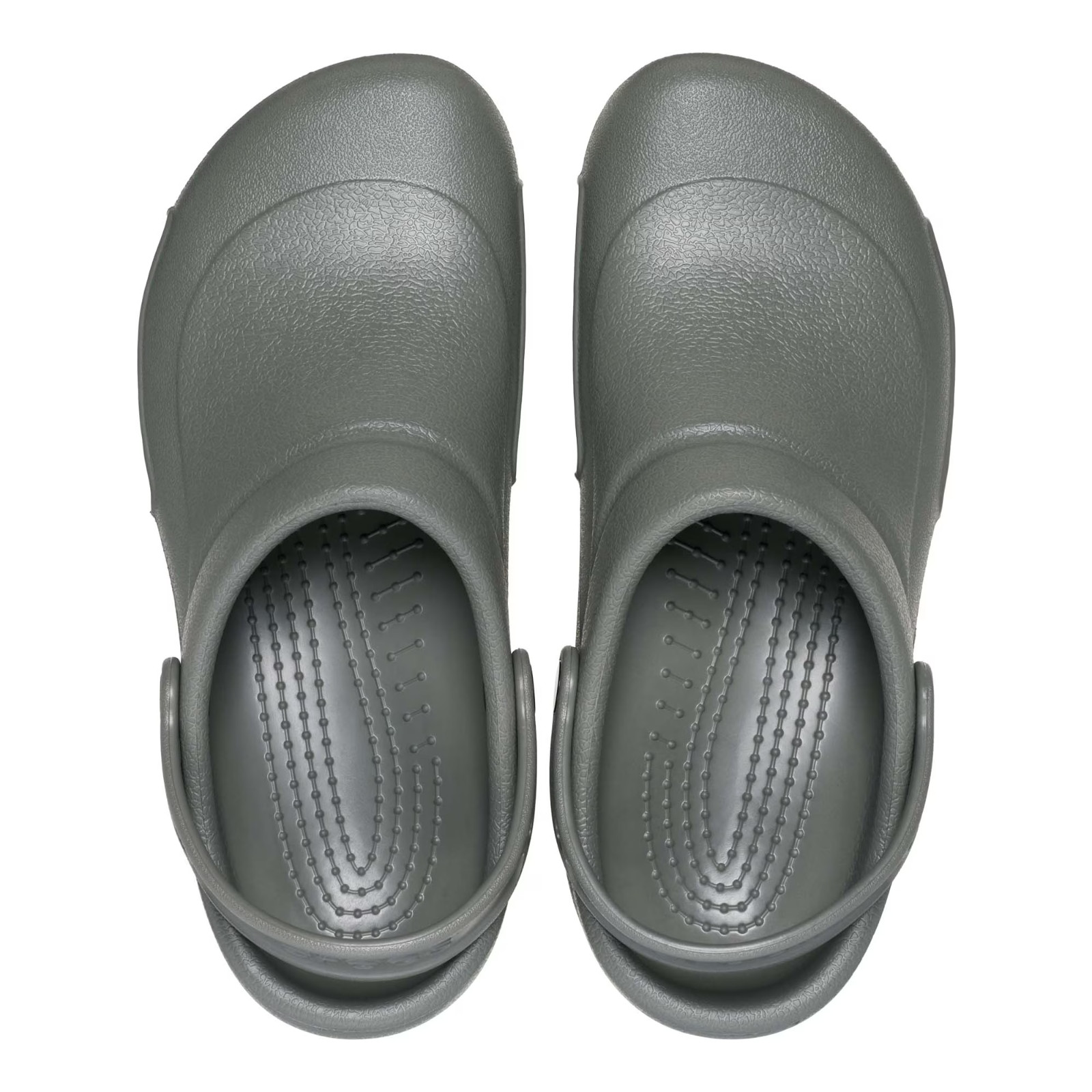 Crocs at Work Men Bistro Slip Resistant Clog Comfortable and Casual Dusty Olive