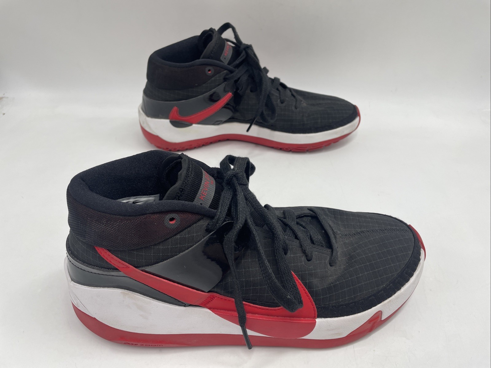 2020 Nike Kevin Durant 13 Bred Men’s 9.5 Black/Red Basketball Shoes (CI9948-002)