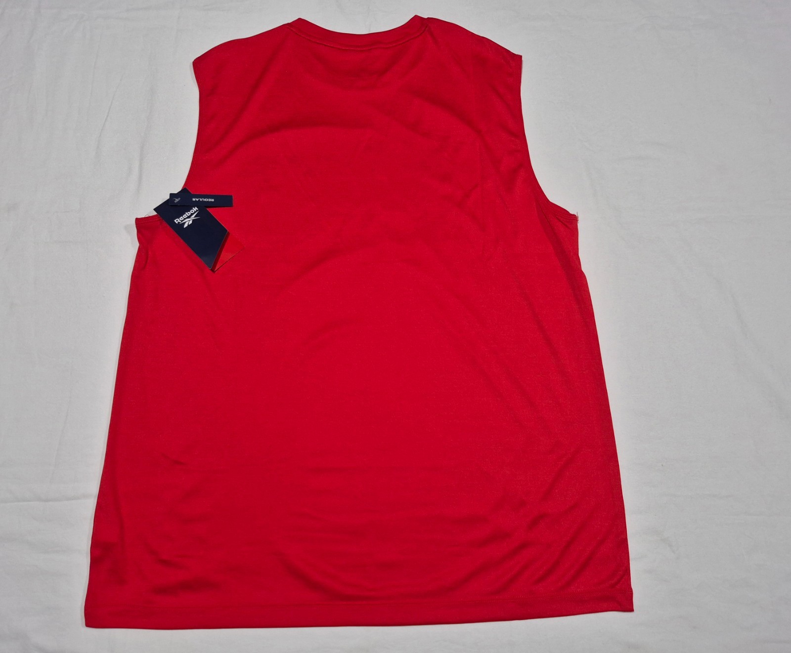 Reebok Mens Tank Athletic Muscle Gladiador logo top Red-Black Training