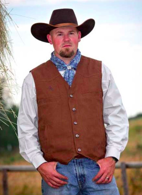 Wyoming Traders Mens Texas Conceal Carry Snap Up Canvas Ranch Wear Vest