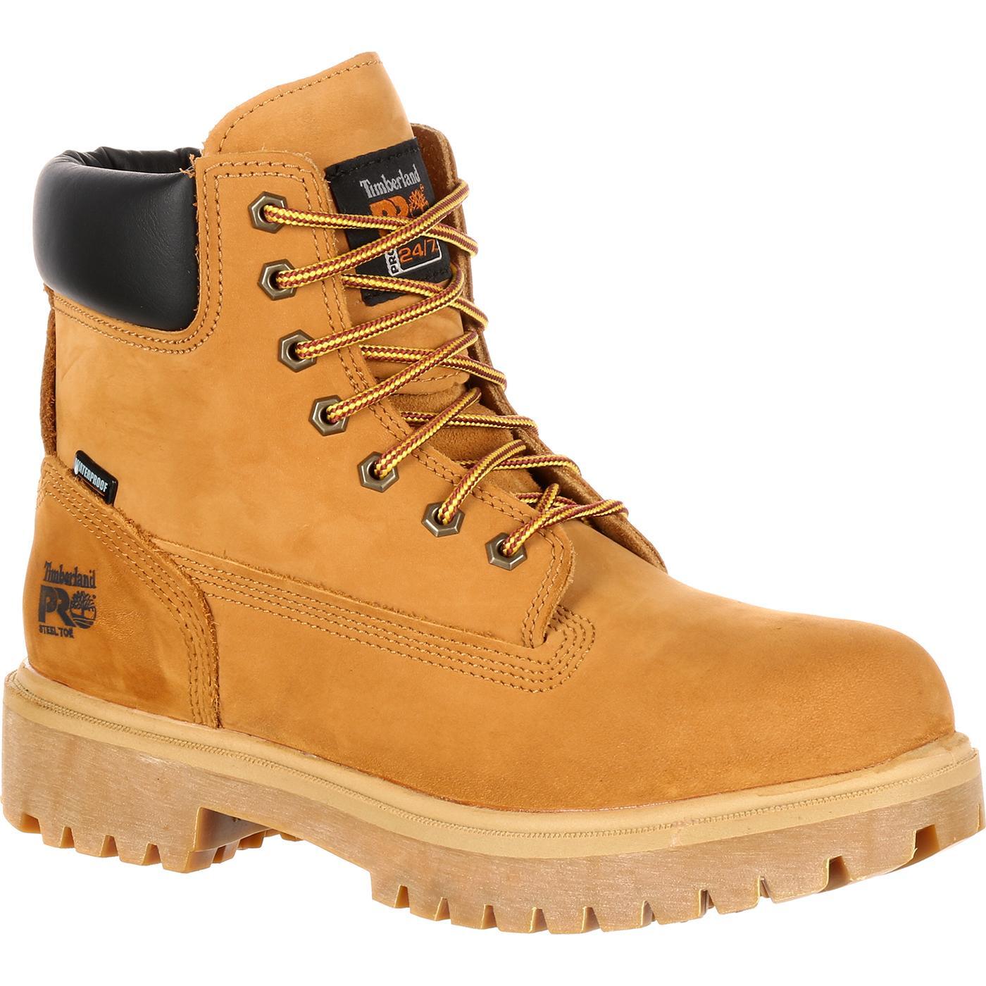 Timberland Pro Men’s 6″ Direct Attach Steel Toe WP/Insulated Work Boot