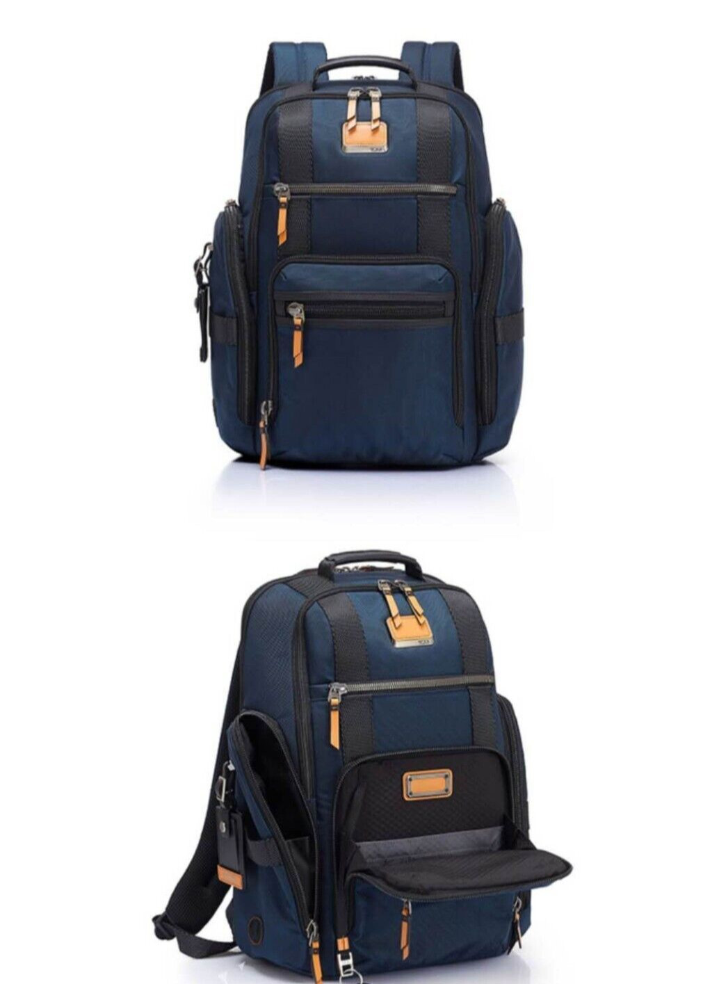 TUMI Alpha 3 Briefcase Blue Backpack Nylon Shoulder Bag Business Sports Bag