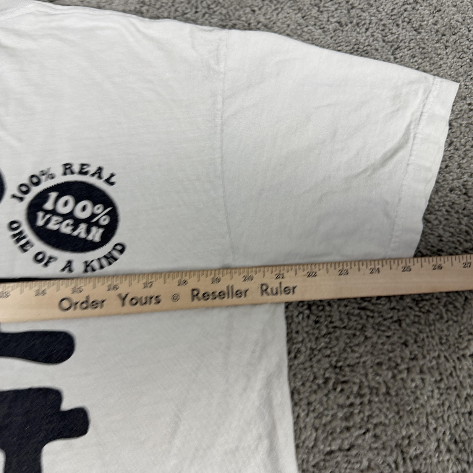 Los Angeles Apparel Shirt Mens Medium White Project Sarasota Vegan Graphic Tee