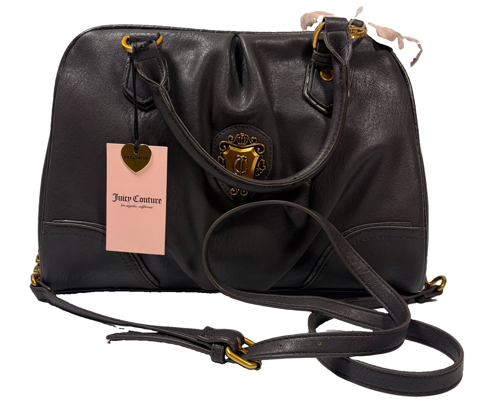 Women’s Juicy Couture Romance Satchel Chocolate Bag NWT