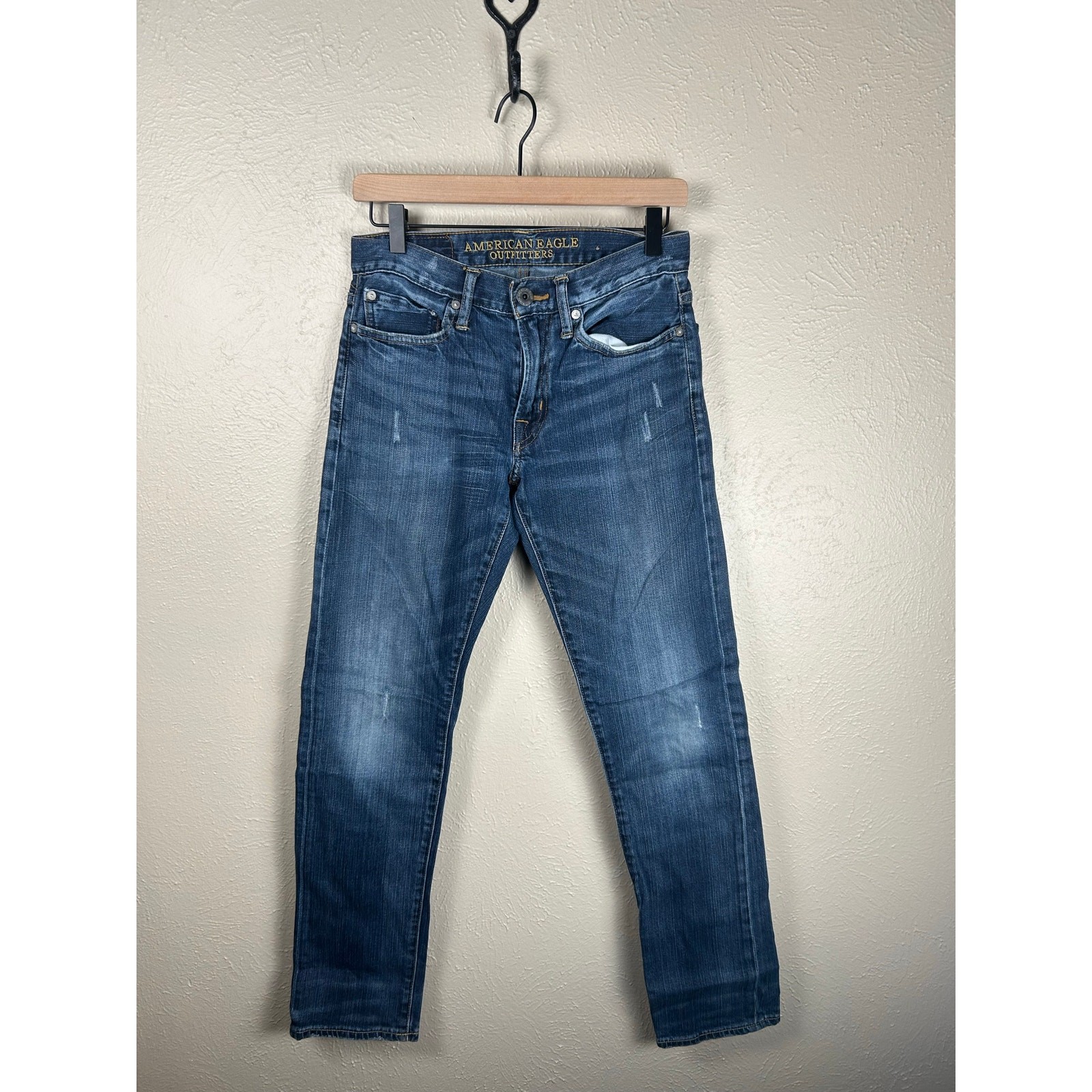 American Eagle Jeans Men’s Size 28×32 Blue Denim Tapered Leg Classic Pants