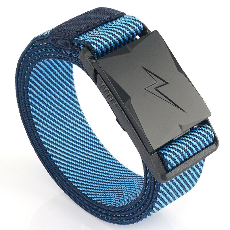 Light Designer Belts for Men Quick Release Magnetic Buckle Tactical Belt Elastic