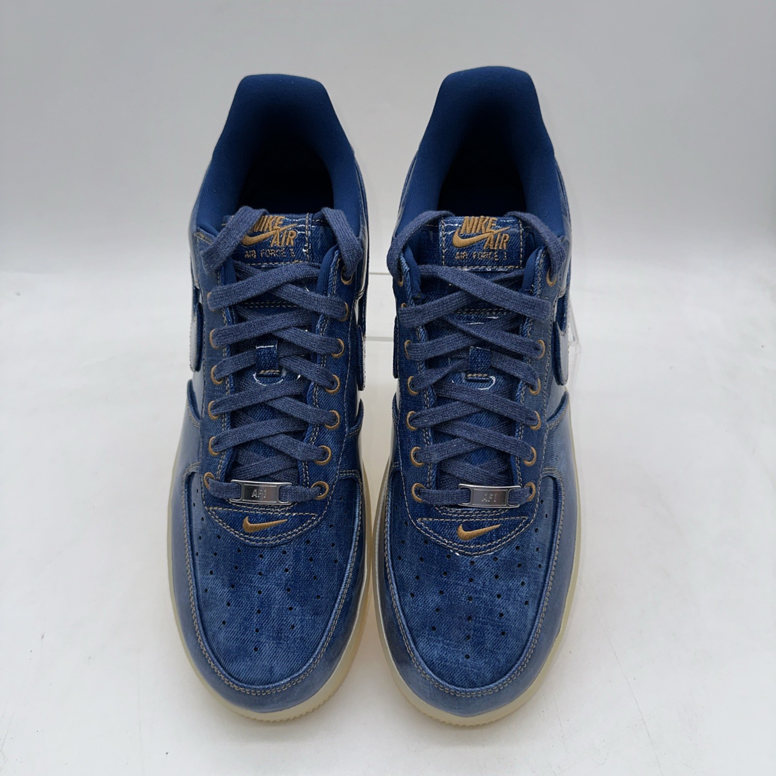 Nike Men’s Size 12 Air Force 1 Retro (IM5757 400) Blue Basketball Sneaker Sports