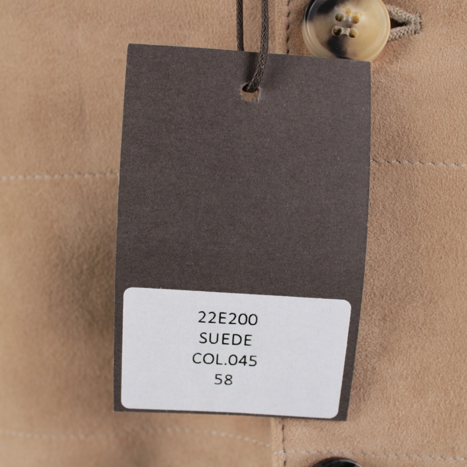 Rifugio NWD Vest / Bodywarmer Size 58 (3XL US) In Solid Tan Suede Handmade
