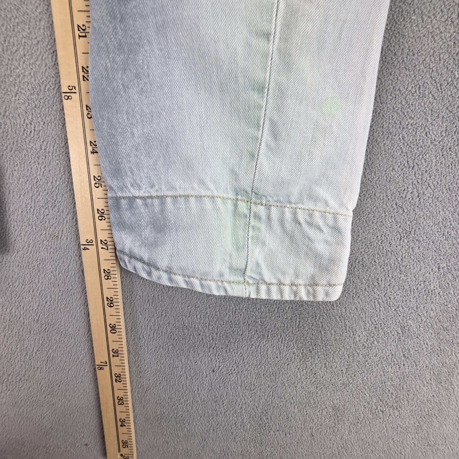 Vintage Levis Engineered Jeans Mens Blue Light Wash Twisted Zip Fly Fits 30×28