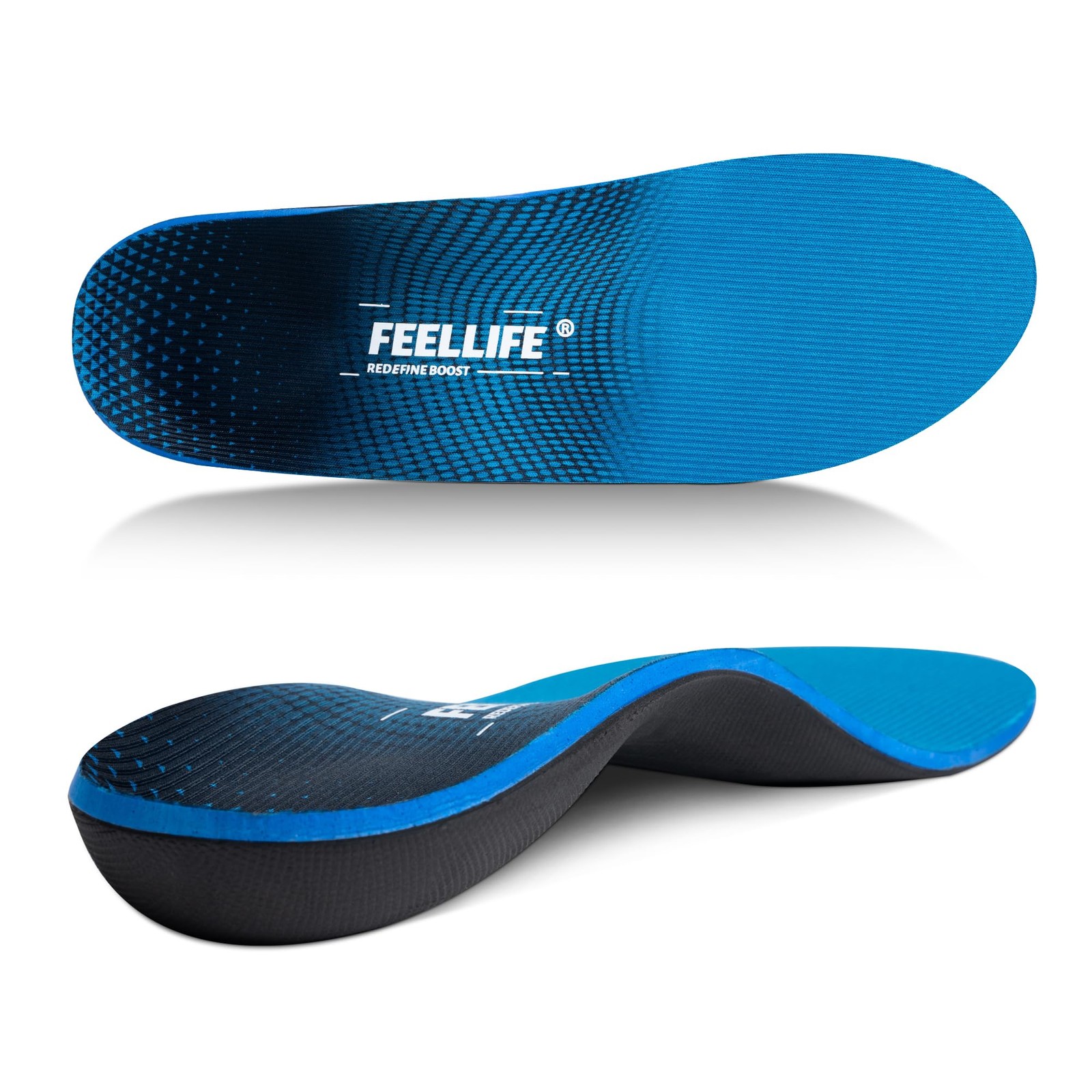 Plantar Fasciitis Insoles, High Arch Support Inserts for Men Women, Heavy Dut…