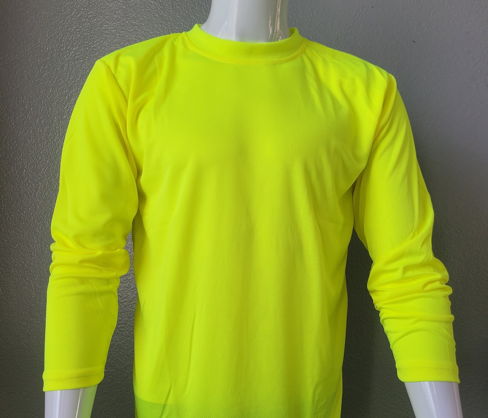 Hi Vis Safety T Shirts High Visibility Fast Drying Work Sports Wear Long Sleeve
