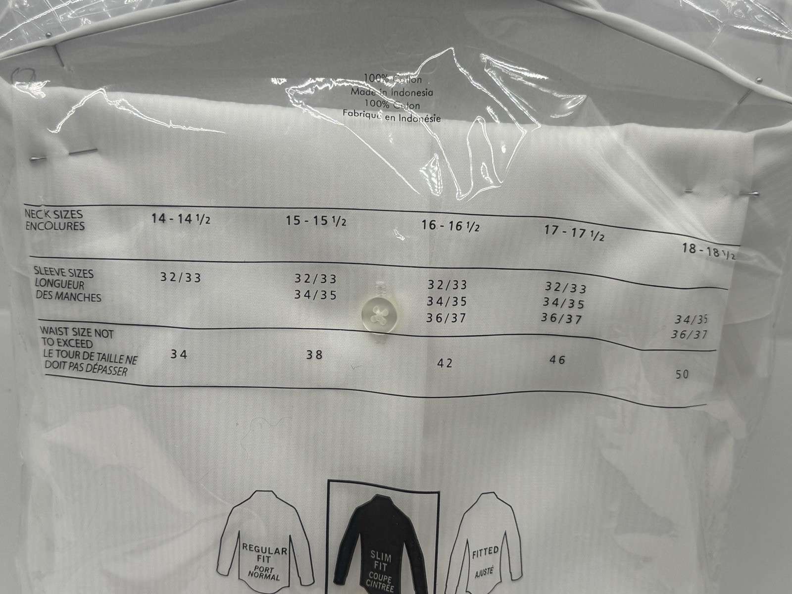 Calvin Klein French Cuff Men’s Shirts 16 34/35 White Cotton Slim Fit Lof Of 4