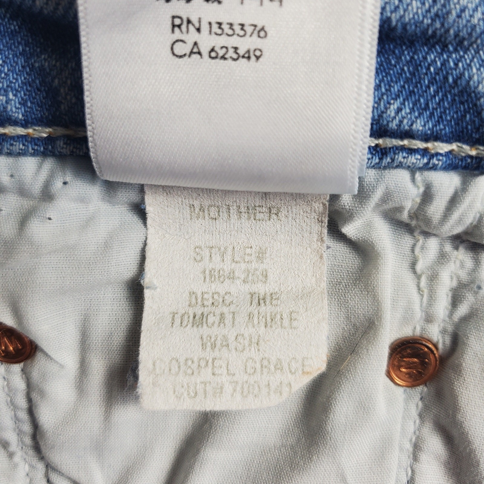 Mother Tomcat Straight Ankle Jeans 26 / 2