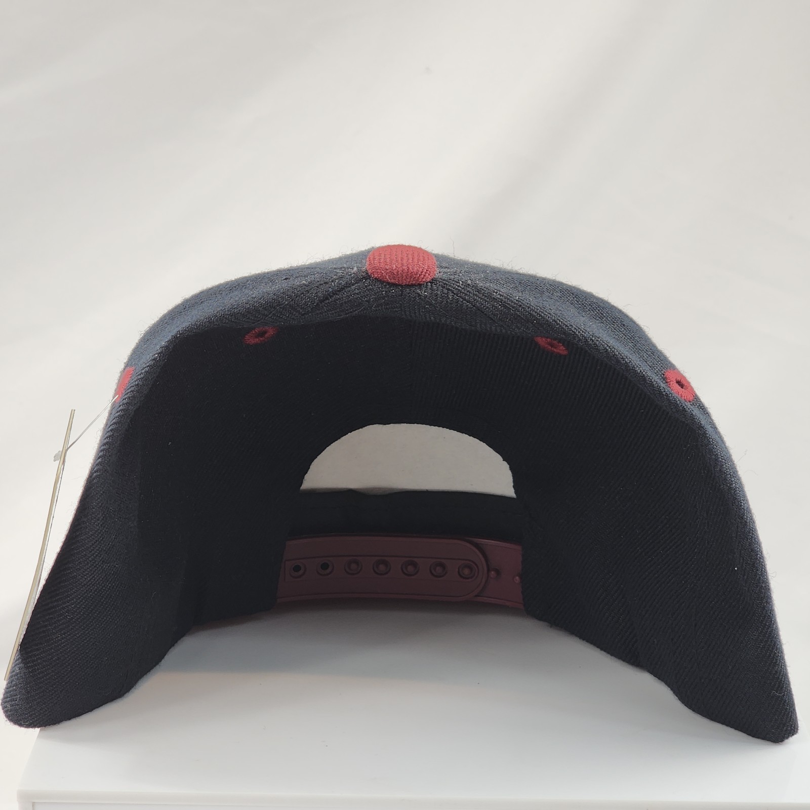 New KIPA Snapback Baseball Hat Blank Cap Black Maroon Premium Headwear Adult NWT
