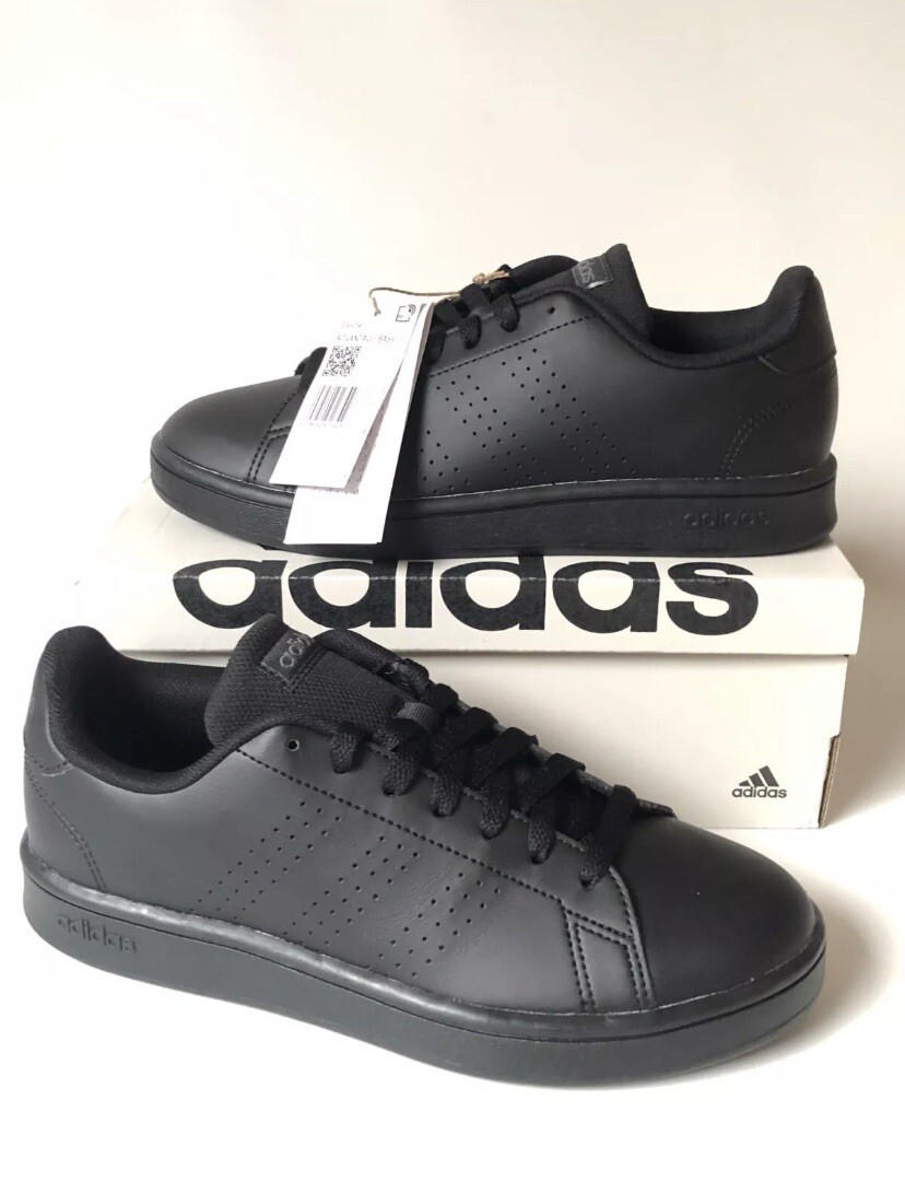 Adidas Advantage Base Triple Black Mens Shoes Athletic Sneakers GW9284 Multi Sz
