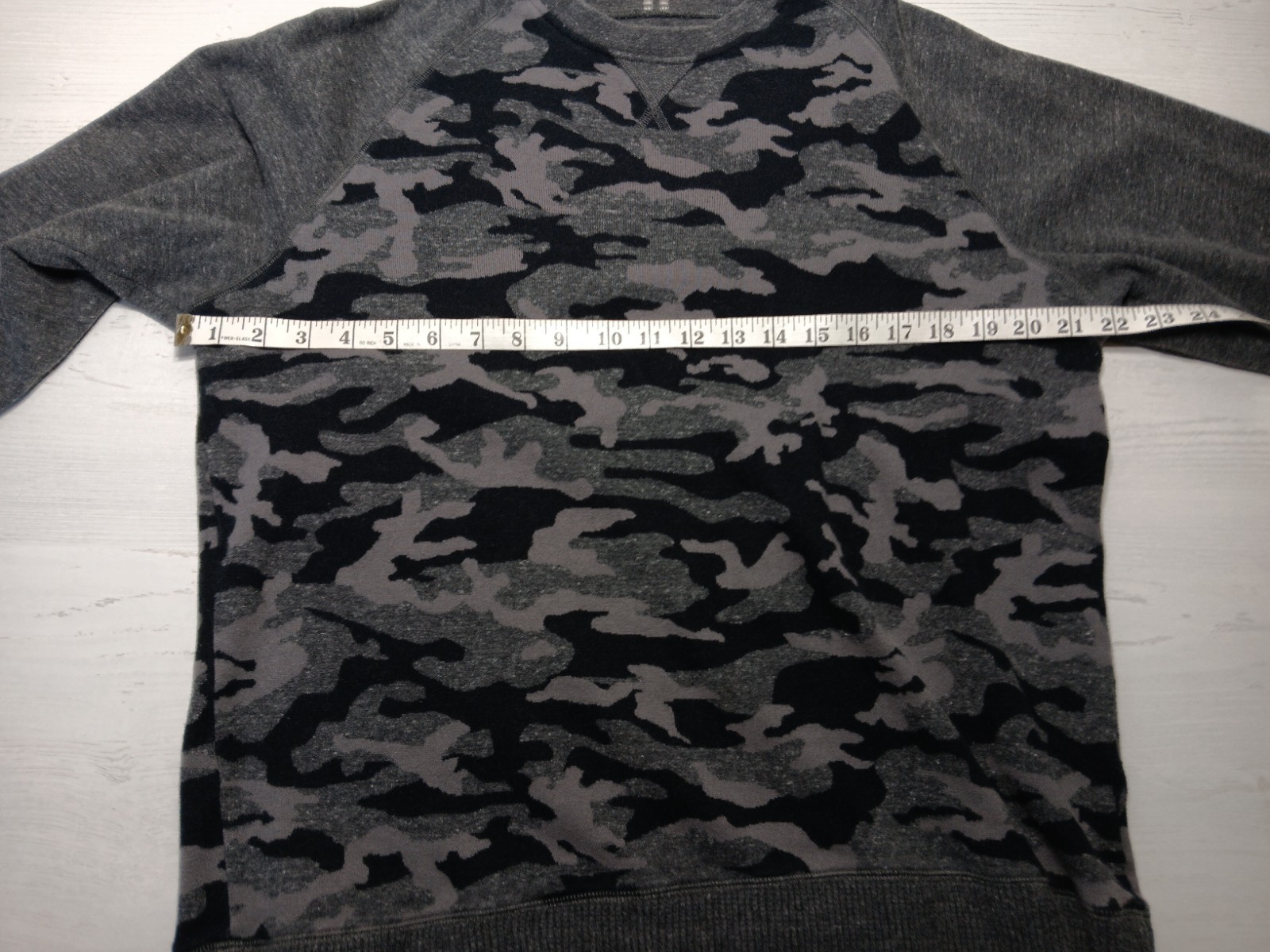 Large Gray Camo Knowledge Wisdom Truth Sweater Elbow Pads