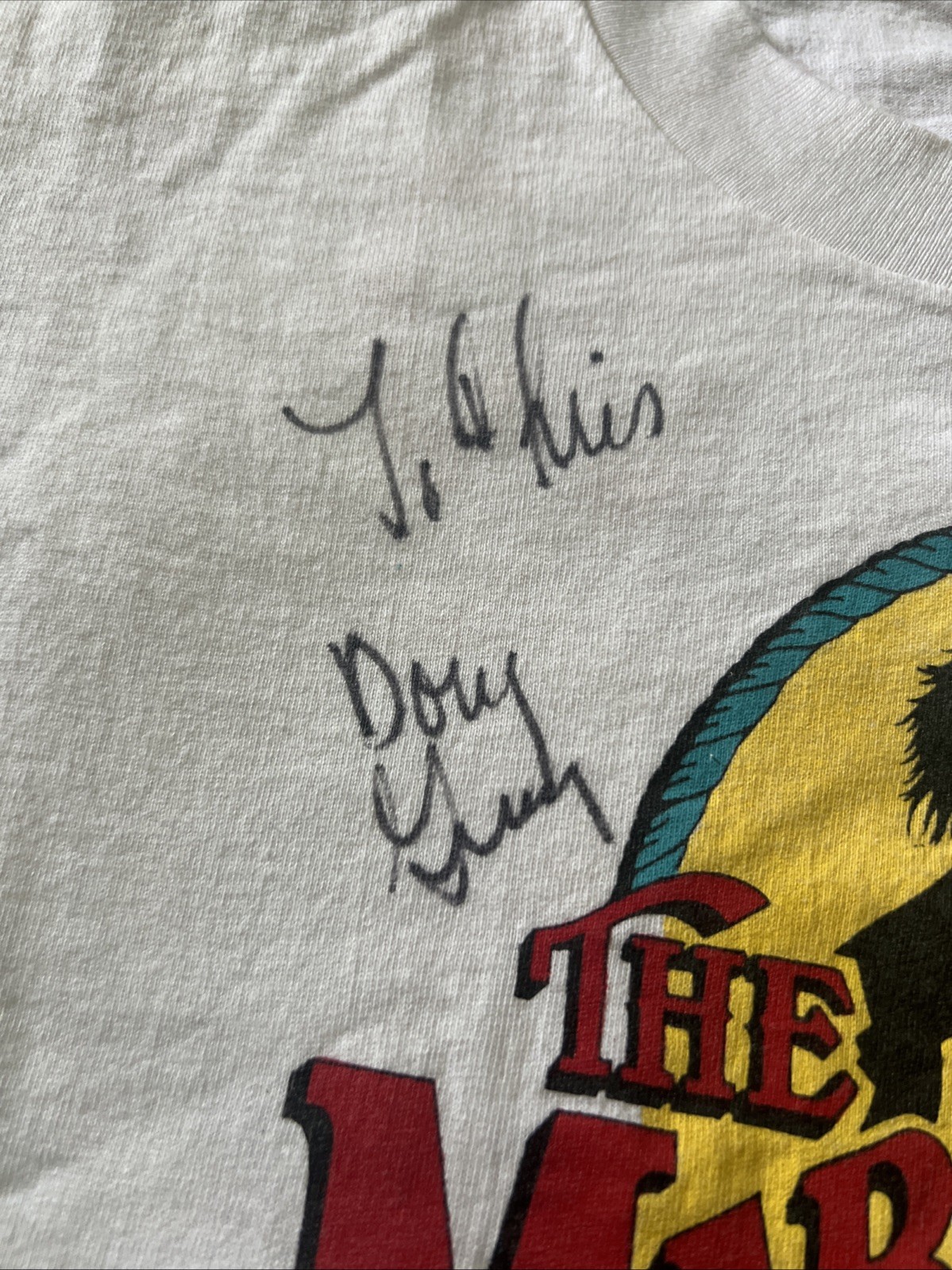 Marshall Tucker Band Autographed Tee shirt Large 1995