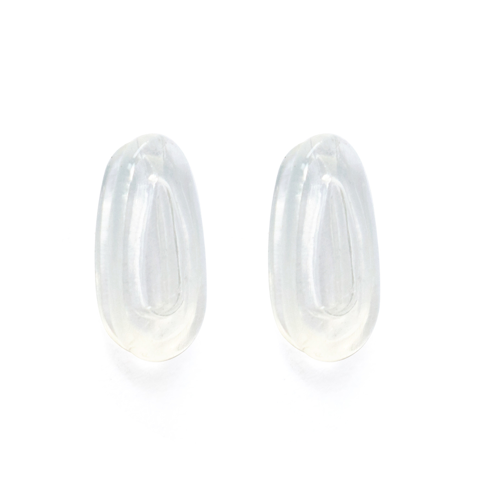 KEYTO Clear Rubber Nosepad Replacement for-Oakley Feedback OO4079-2 Pairs