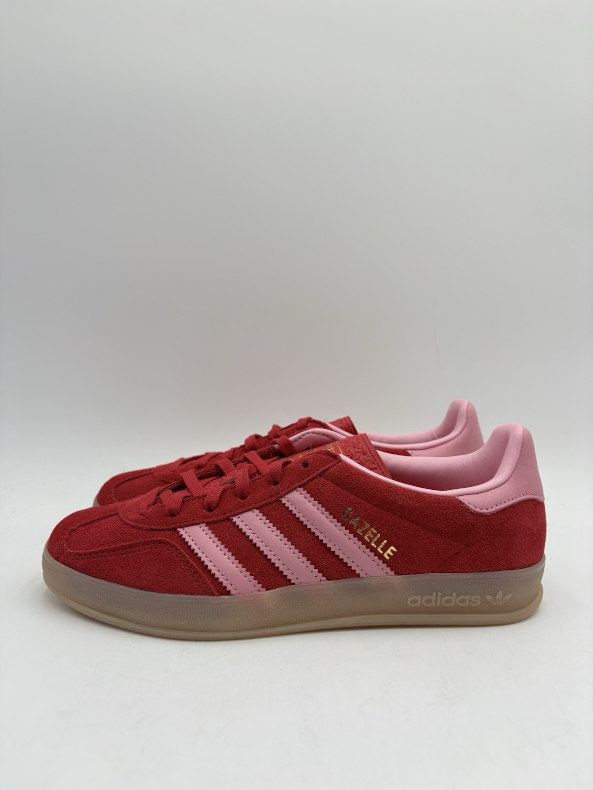 Adidas Women’s Gazelle Indoor Originals Size 6.5 Scarlet Light Pink |IH6797|