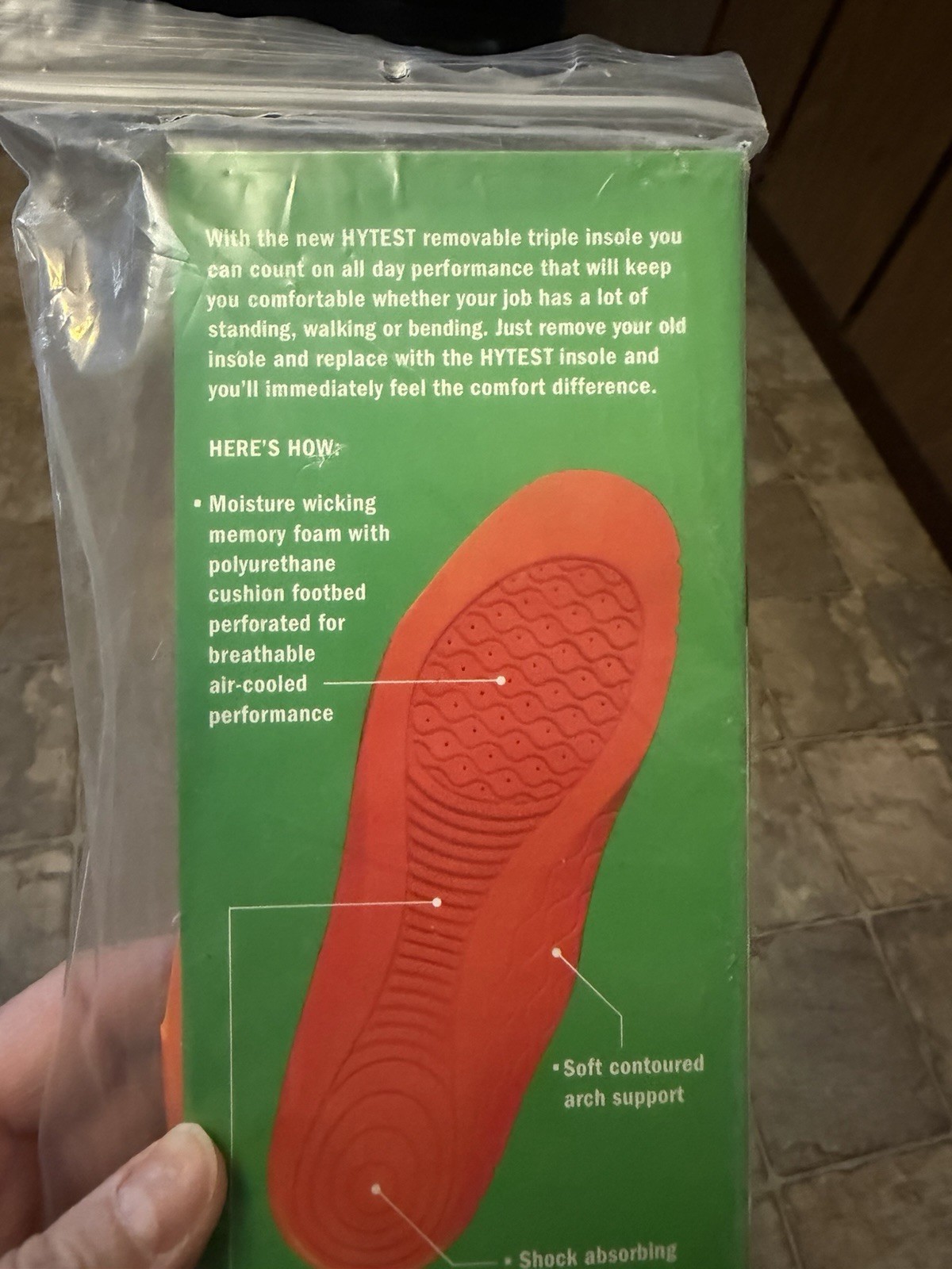 Hytest Triple Layer Removable Insole System Men’s 8 Or Women’s 10 New