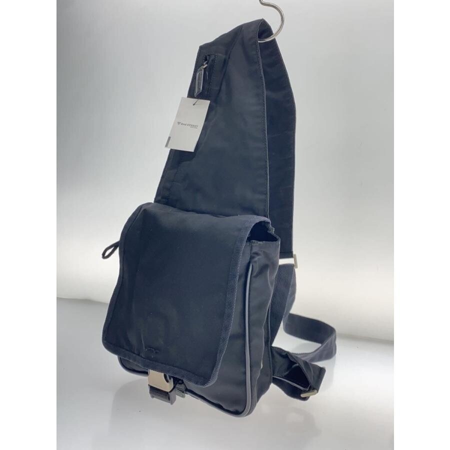 PRADA Shoulder Bag Nylon Black Mens Crossbody Sling Waist Pack Travel Casual