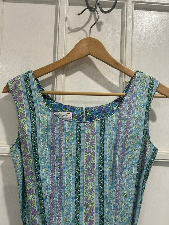 Vintage Serbin of Florida Muriel Ryan Fit & Flare Sleeveless Floral Dress