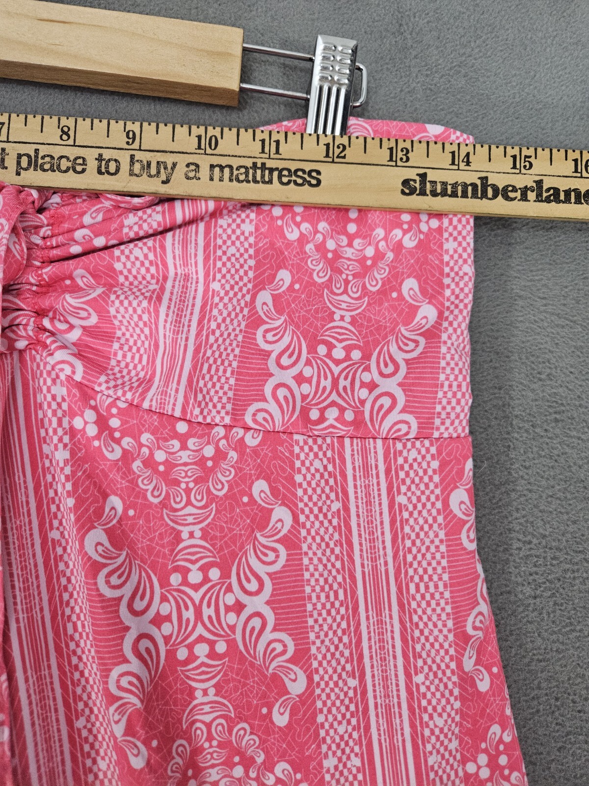 Freedom Trail By Kyodan Womens Maxi Skirt Size Small Neon Pink Floral Drawstring