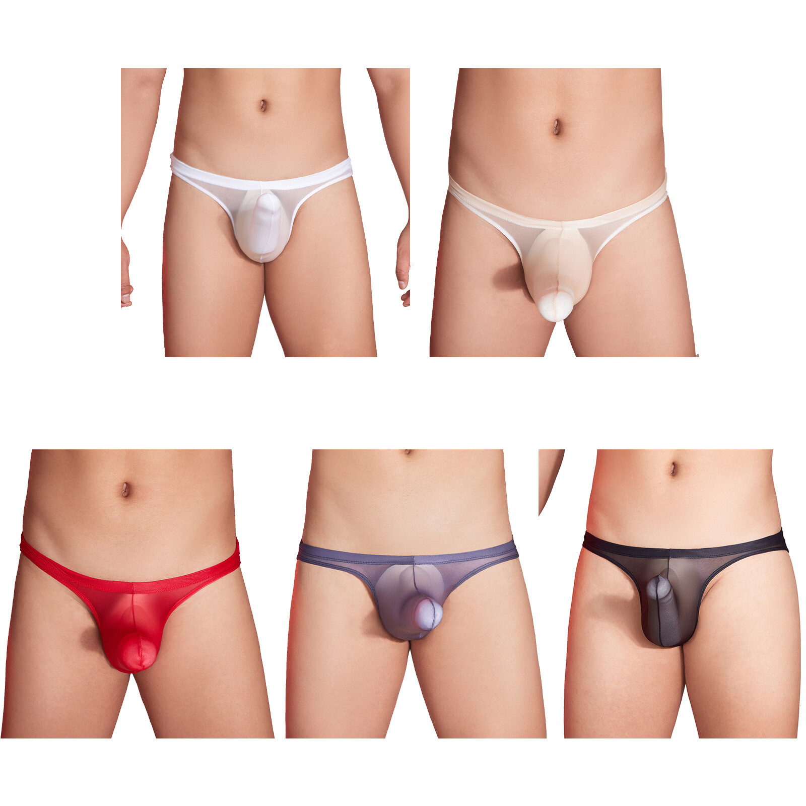 Mens Sexy Lingerie Bikini Underwear Underpants Stretchy Brief See-Through Mesh❤